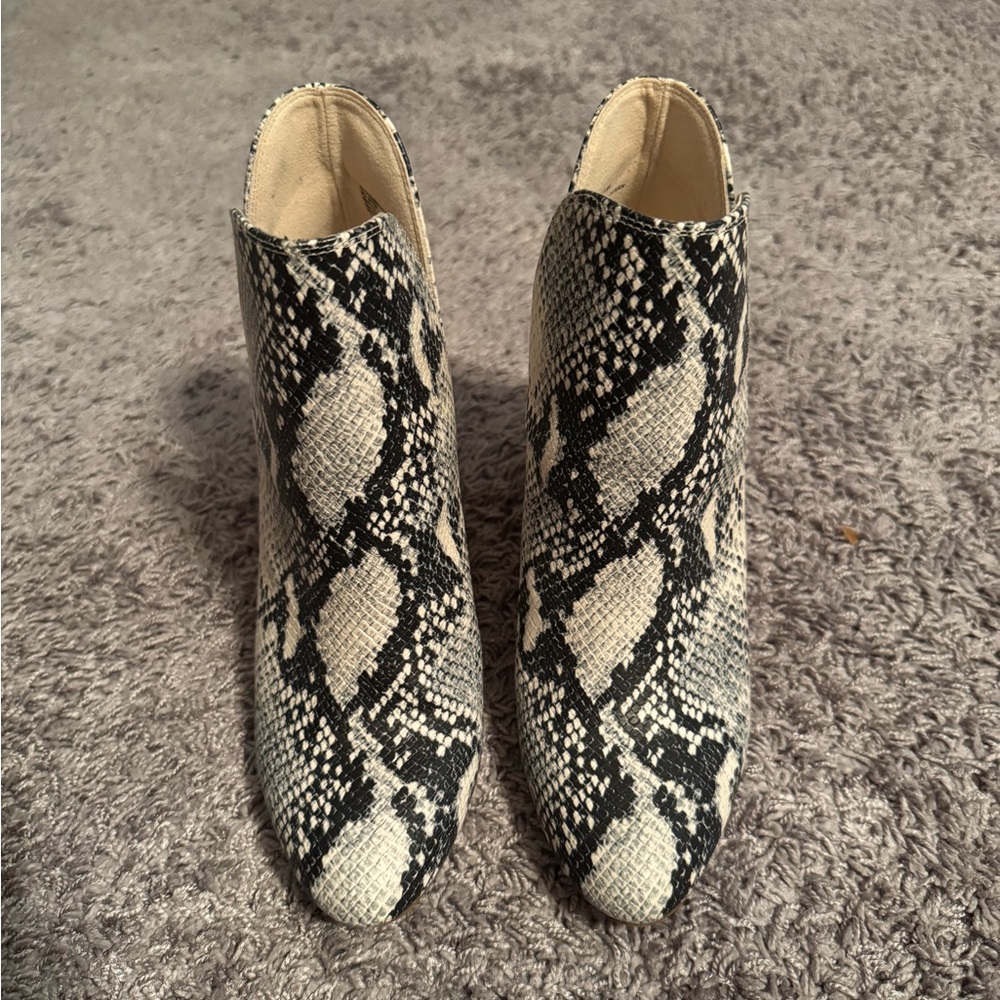 Snakeskin Ankle Boots